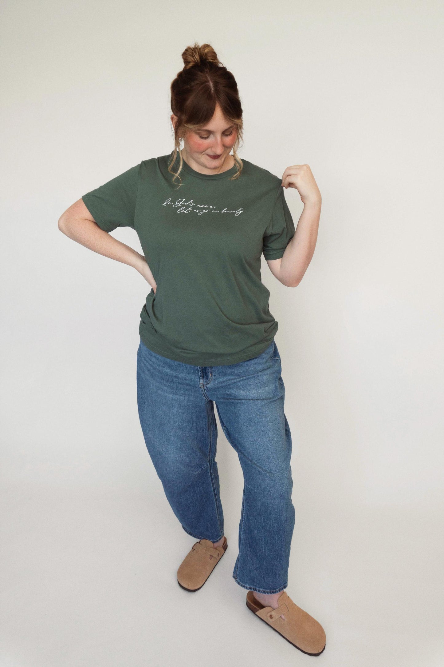 Saint Joan of Arc Tee | "In Gods name, let us go on bravely | Beloved Filia