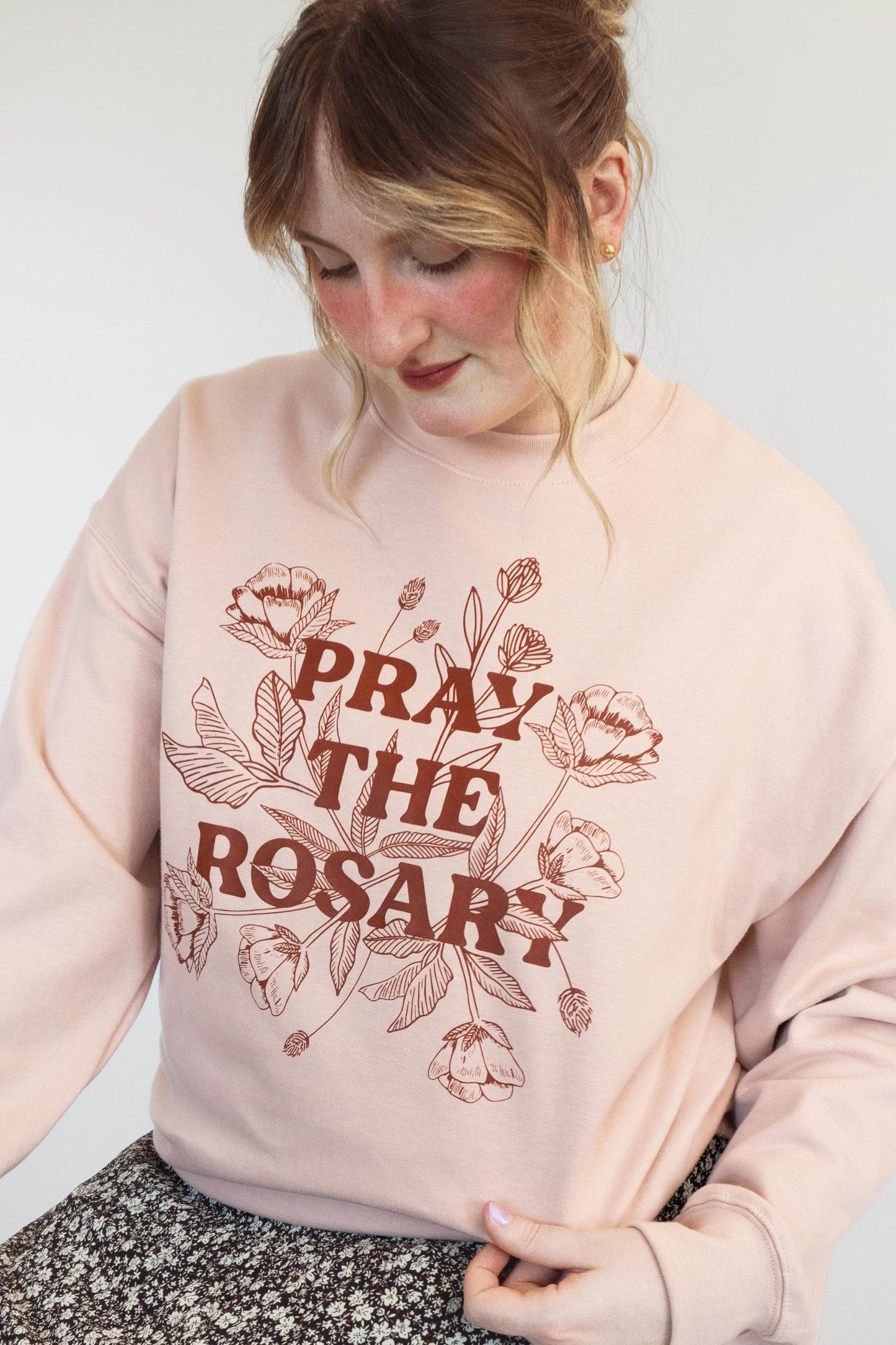 Pray the Rosary Crewneck Sweatshirt
