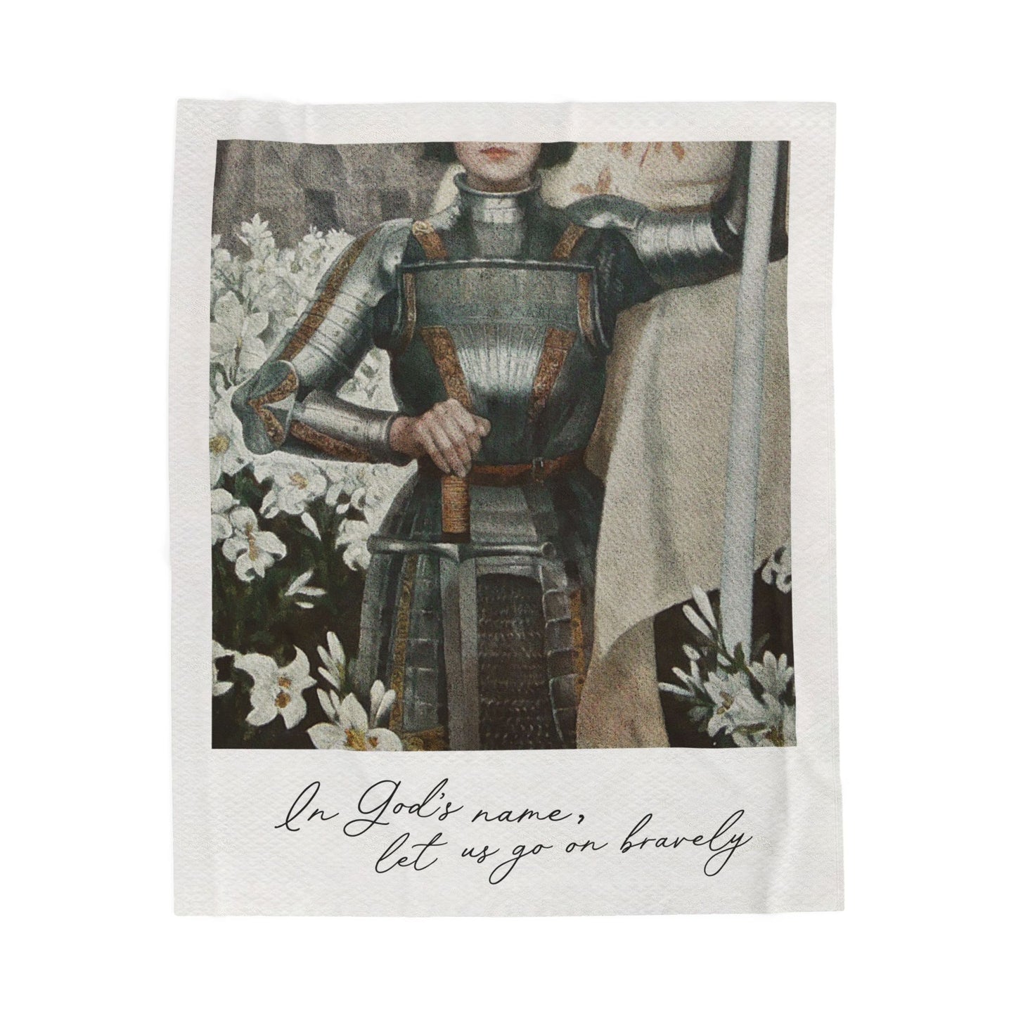 Joan of Arc Velveteen Plush Blanket