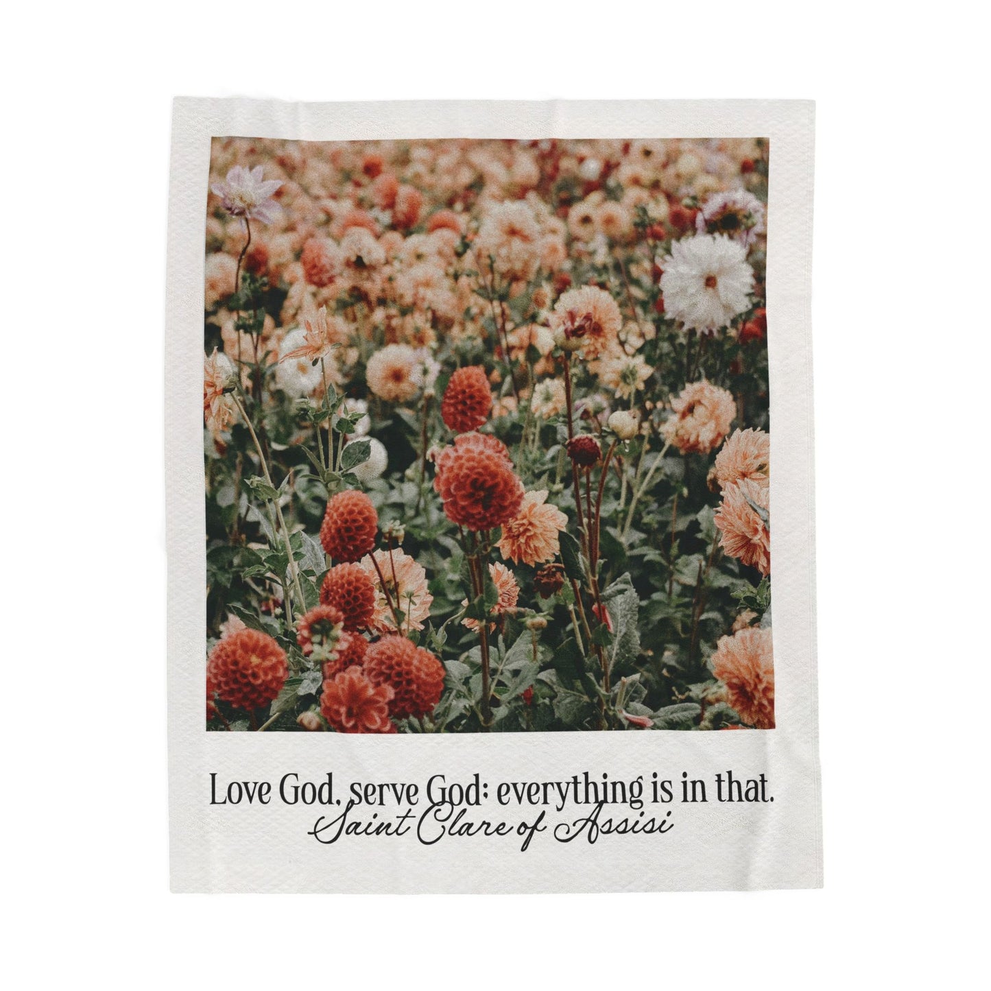 Saint Clare Velveteen Plush Throw Blanket