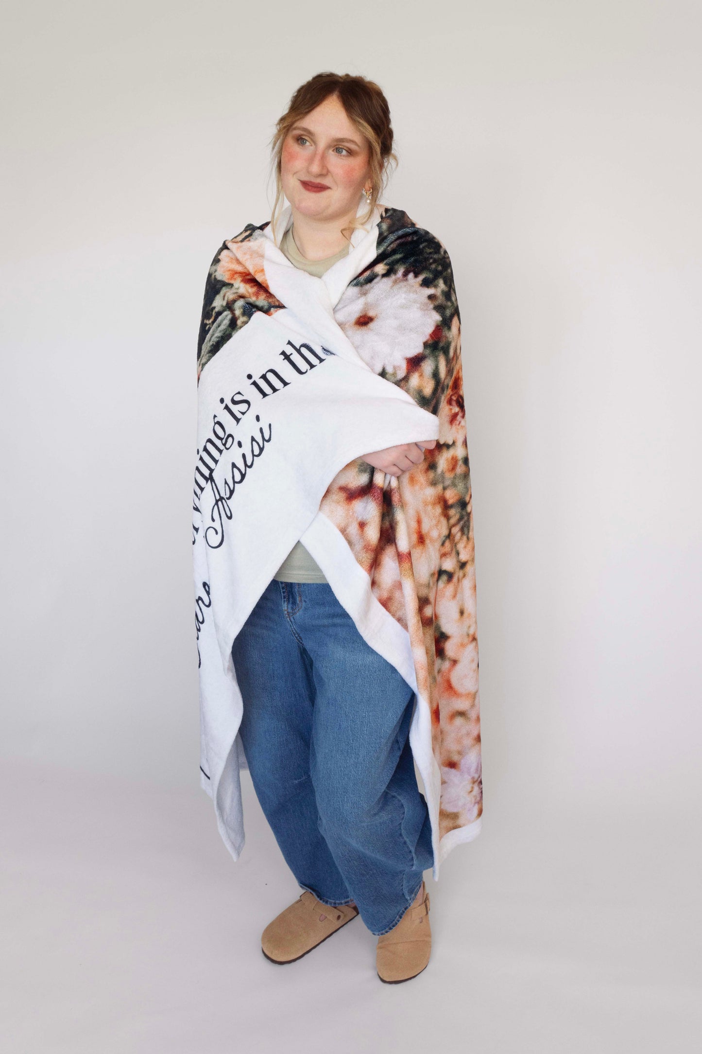 Saint Clare Velveteen Plush Throw Blanket