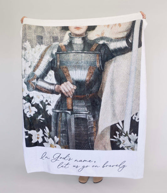 Joan of Arc Velveteen Plush Blanket