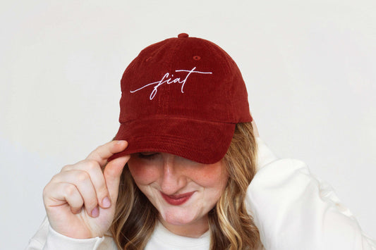 Fiat Embroidered Corduroy Baseball Hat
