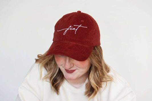 Fiat Embroidered Corduroy Baseball Hat