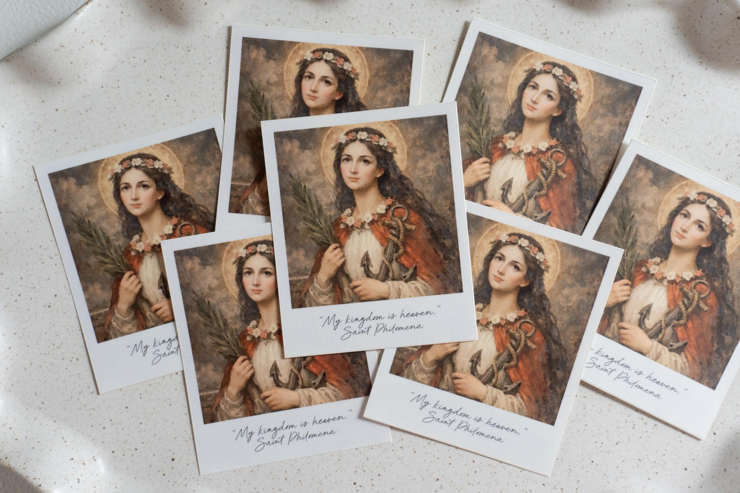 My kingdom is heaven - Saint Philomena | Catholic Vinyl Sticker