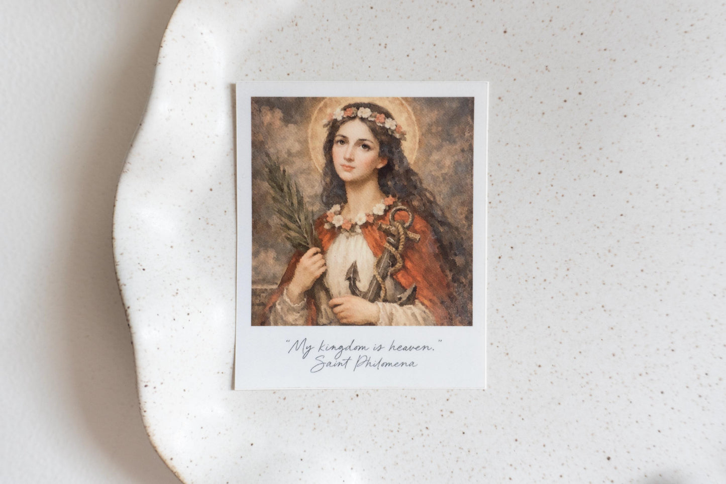 My kingdom is heaven - Saint Philomena | Catholic Vinyl Sticker