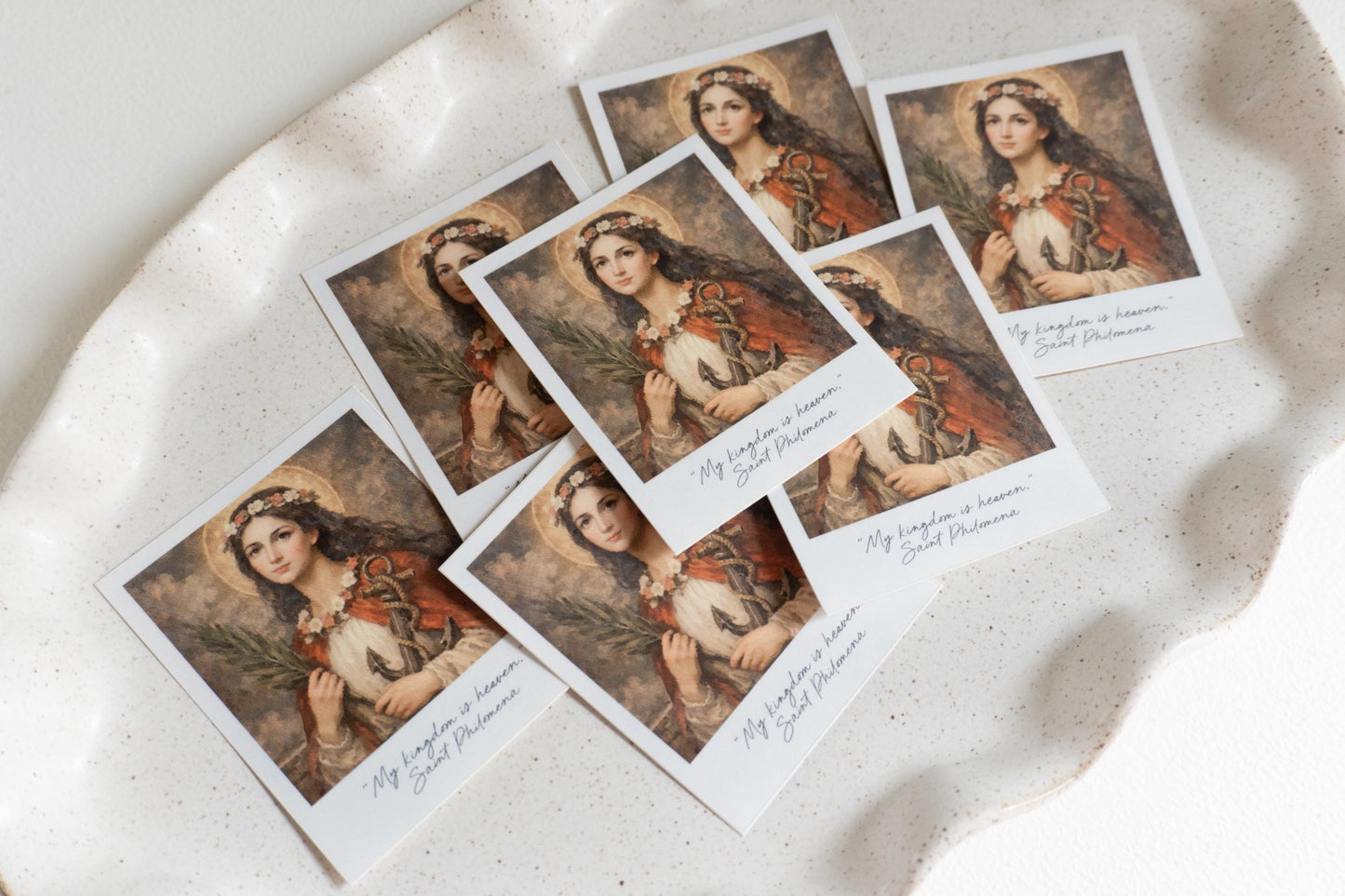 My kingdom is heaven - Saint Philomena | Catholic Vinyl Sticker