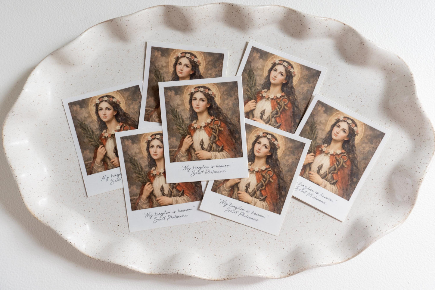 My kingdom is heaven - Saint Philomena | Catholic Vinyl Sticker