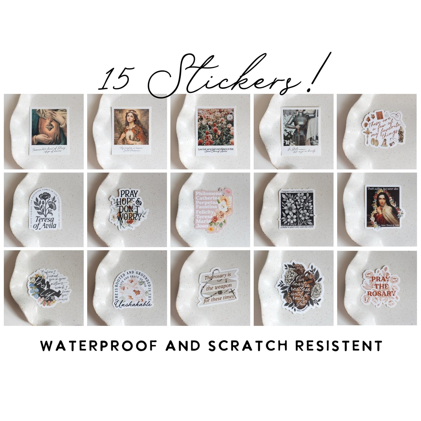 Entire Beloved Filia Sticker Collection | 15 Catholic Stickers