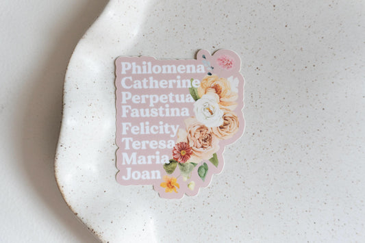 Sister Saints Sticker | Catholic Vinyl Sticker