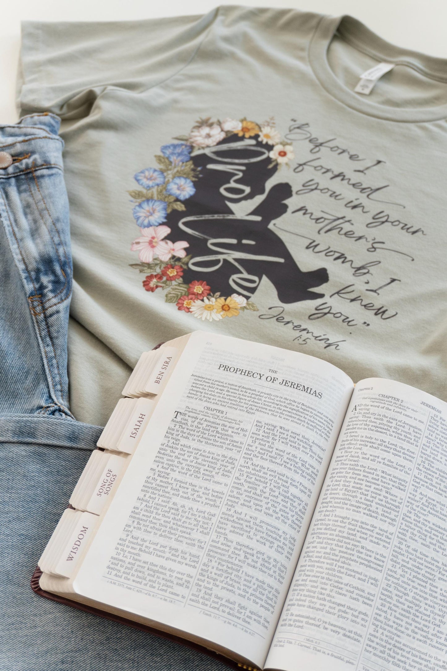 Floral Pro Life T-Shirt