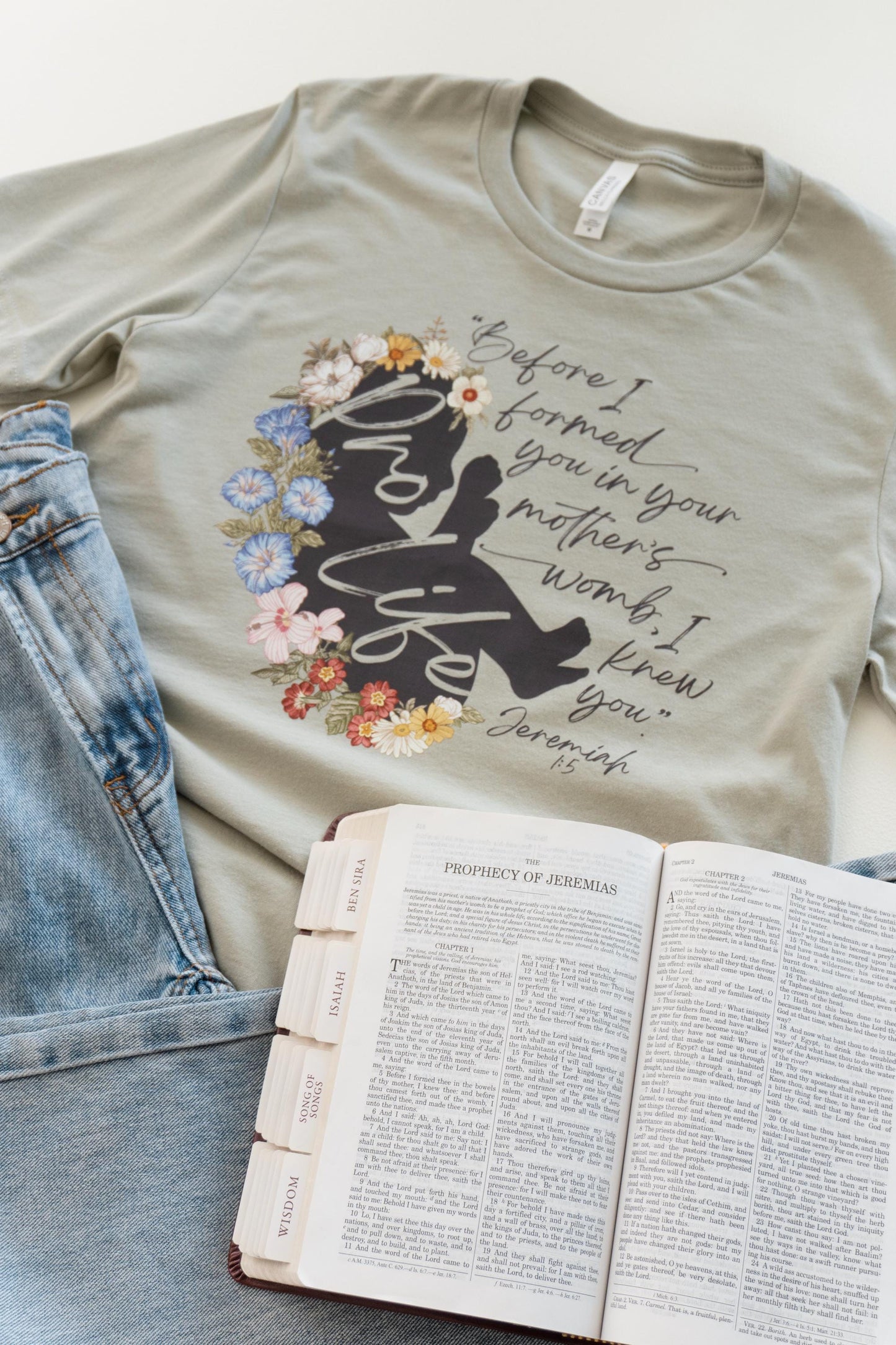 Floral Pro Life T-Shirt