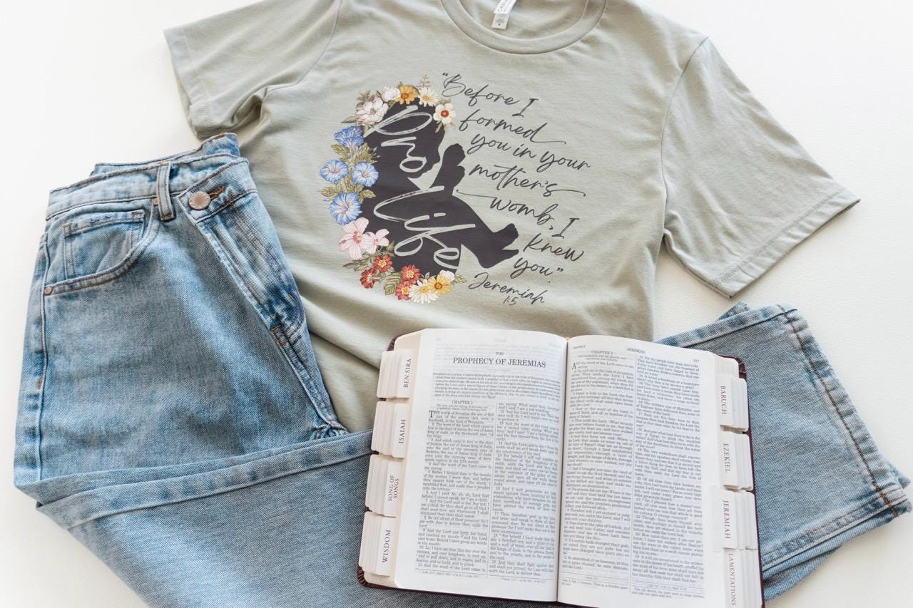 Floral Pro Life T-Shirt