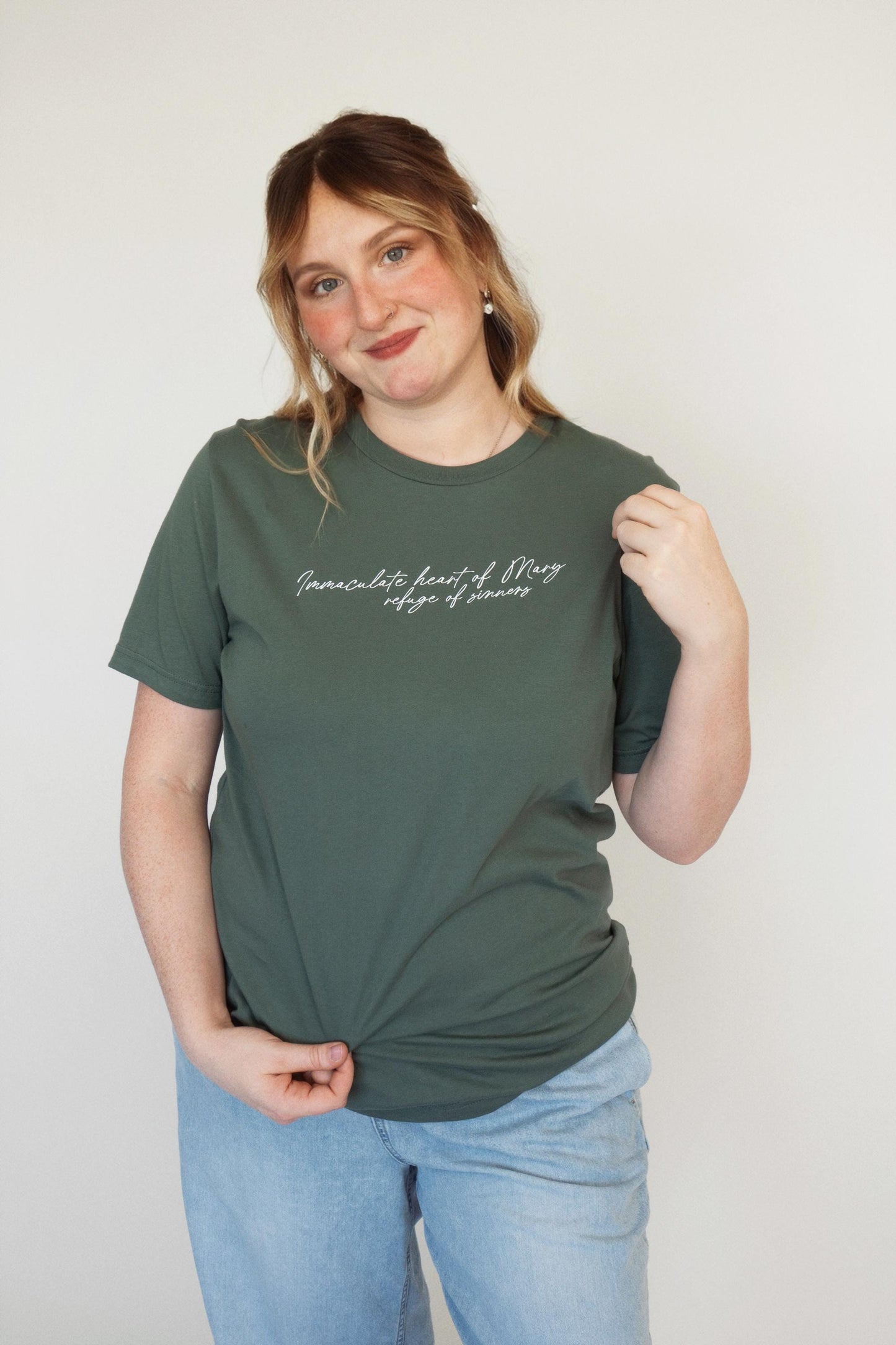 Immaculate Heart of Mary Tee | Catholic Women's Shirt | Beloved Filia