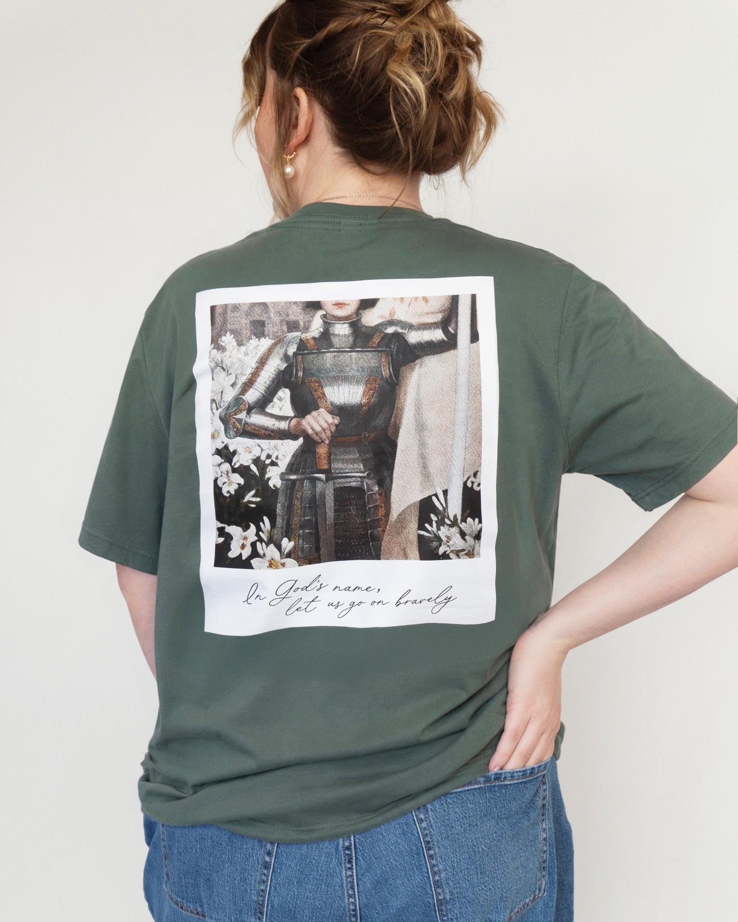 Saint Joan of Arc Tee | "In Gods name, let us go on bravely | Beloved Filia