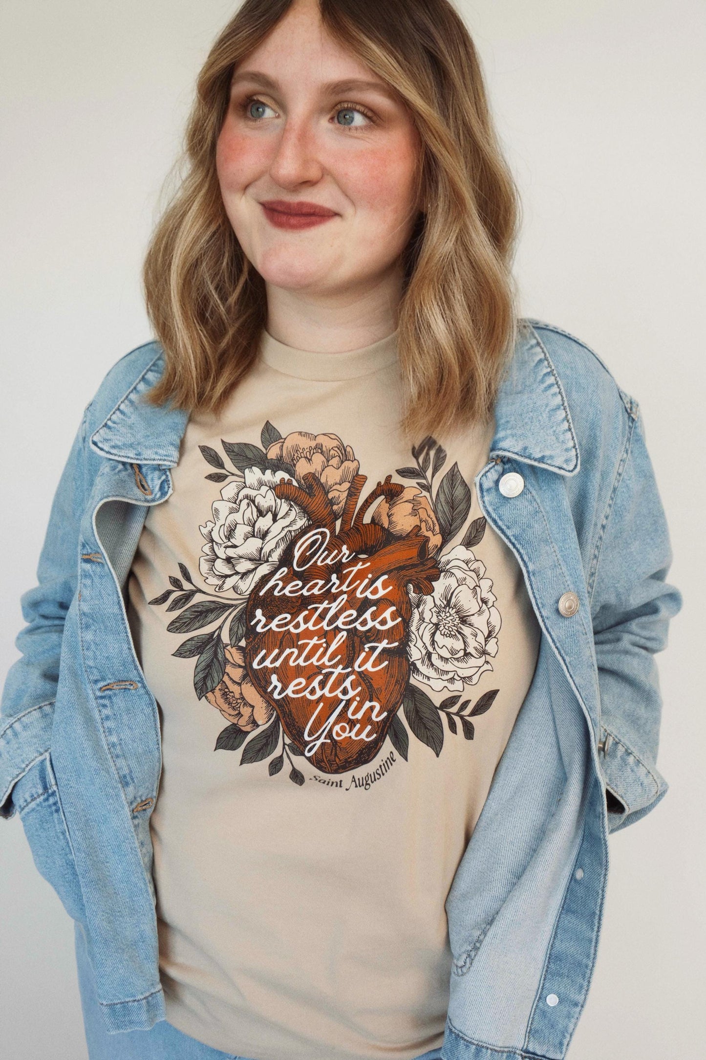 Our heart is restless is until it rests in You T-Shirt | Saint Augustine Tee | Beloved Filia
