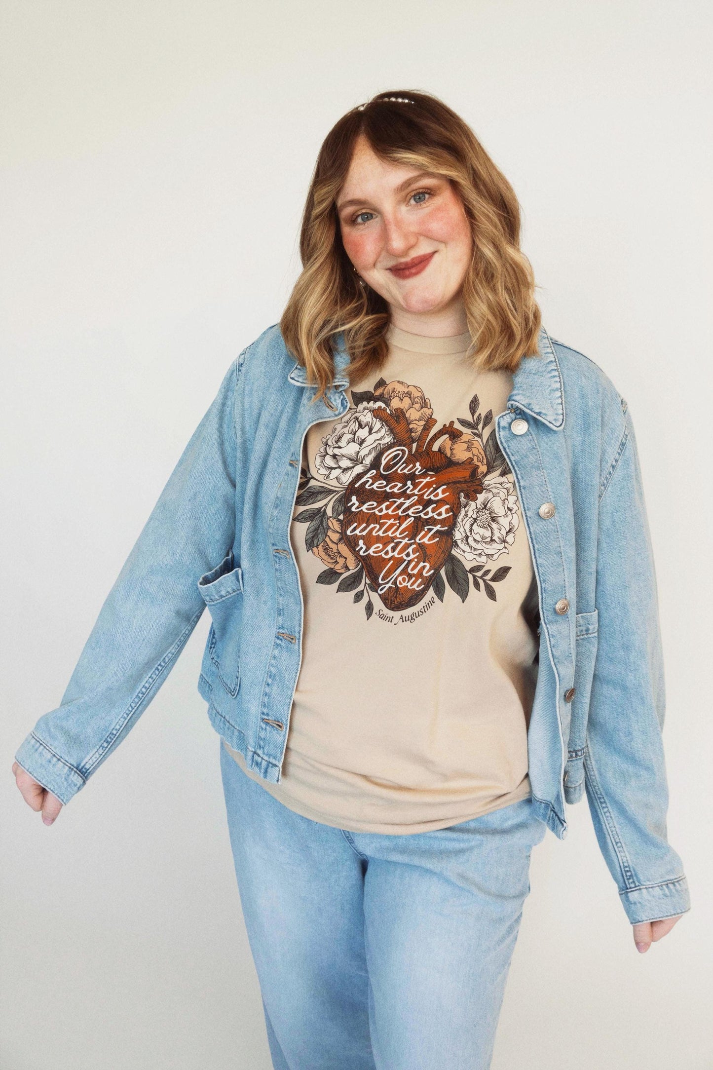 Our heart is restless is until it rests in You T-Shirt | Saint Augustine Tee | Beloved Filia