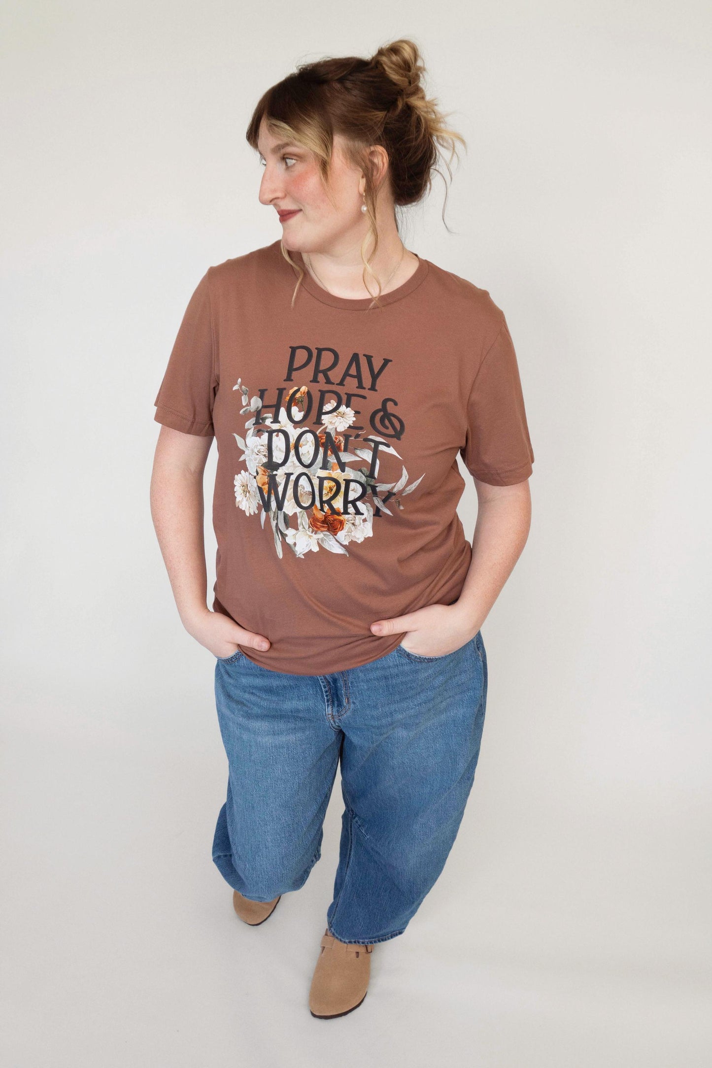 Pray Hope & Don't Worry T-Shirt | Saint Padre Pio Tee | Beloved Filia