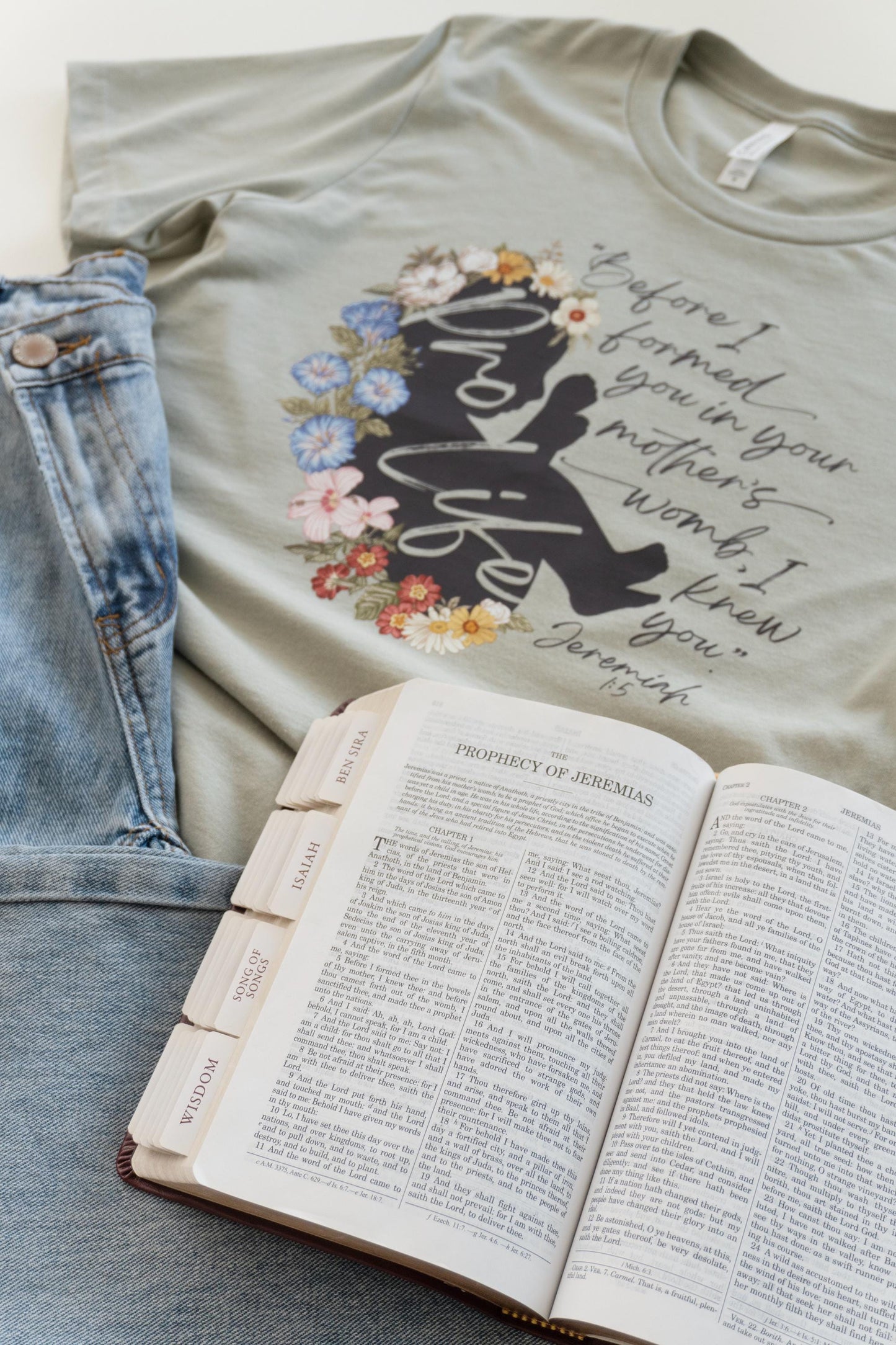 Floral Pro Life T-Shirt