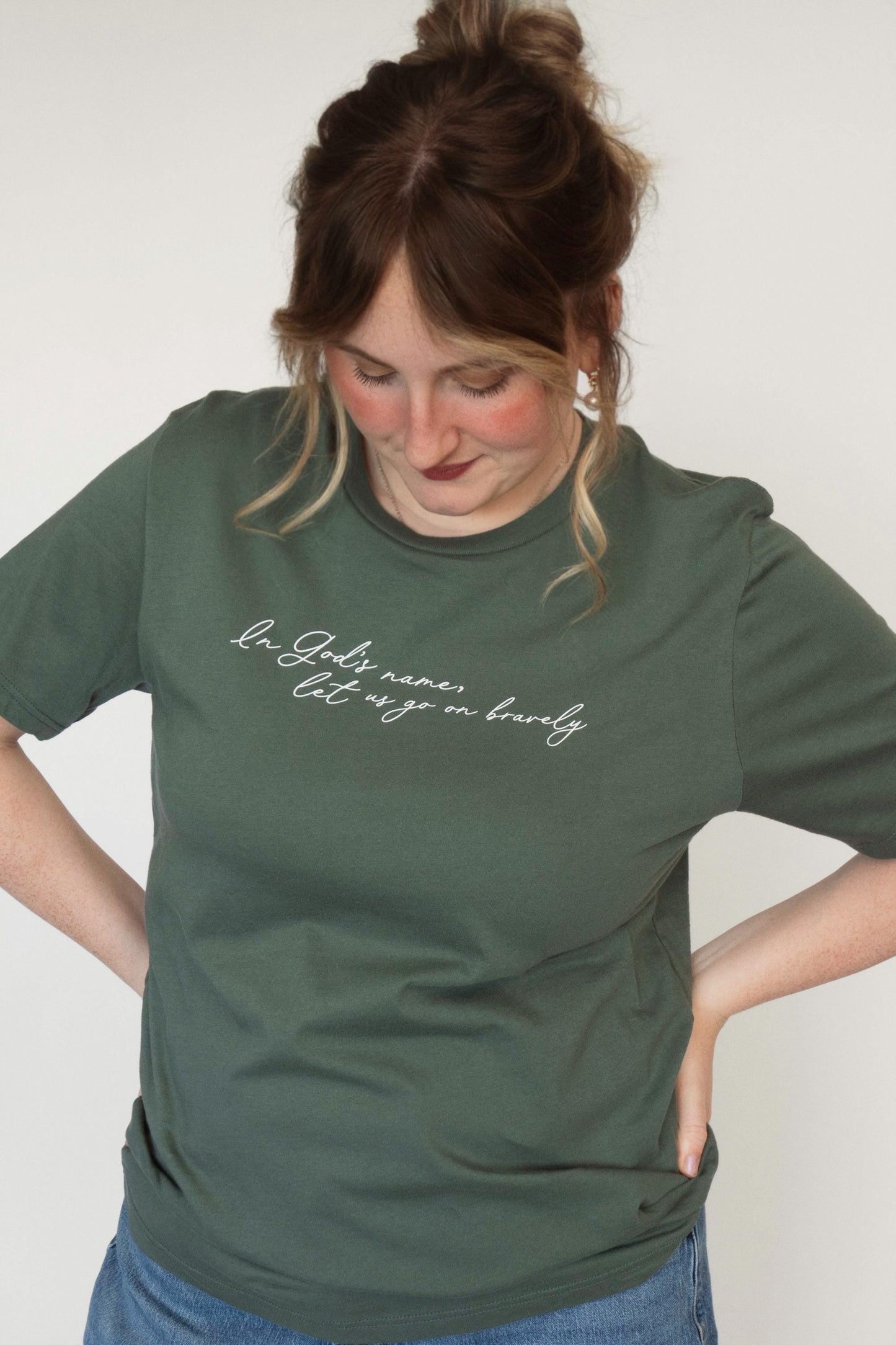 Saint Joan of Arc Tee | "In Gods name, let us go on bravely | Beloved Filia