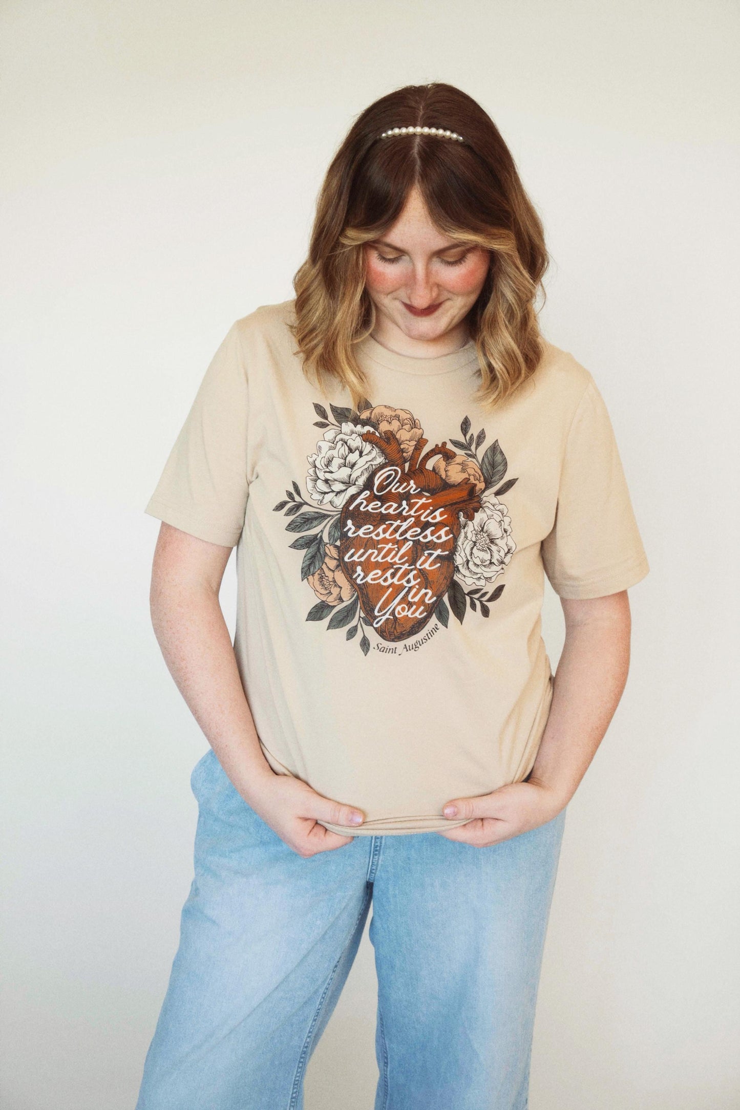 Our heart is restless is until it rests in You T-Shirt | Saint Augustine Tee | Beloved Filia