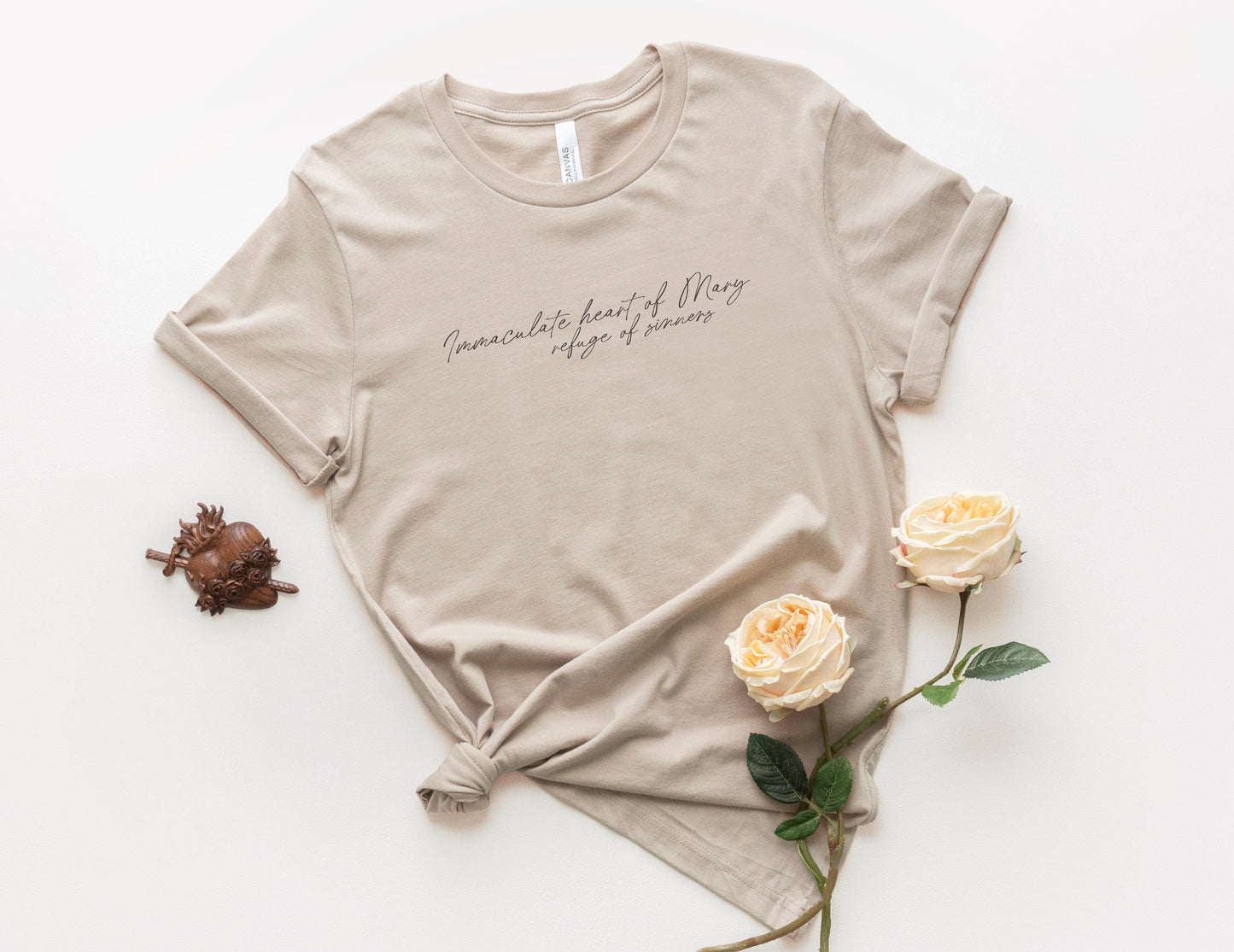 Immaculate Heart of Mary Tee | Catholic Women's Shirt | Beloved Filia