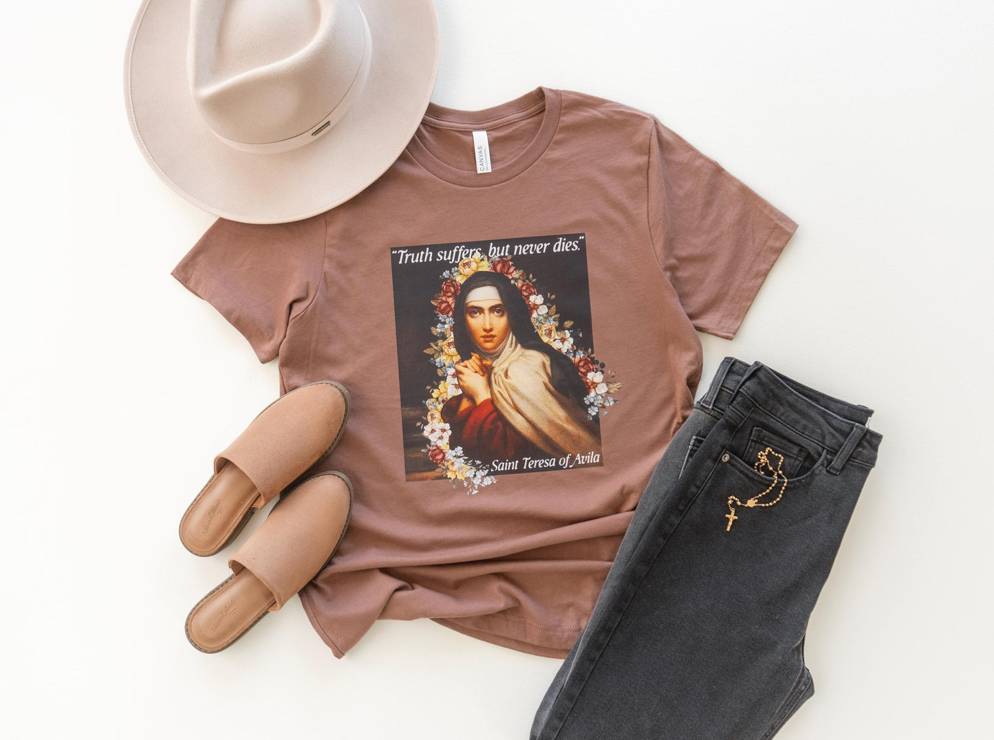 Truth suffers but never dies - Saint Teresa of Avila T-Shirt | Beloved Filia
