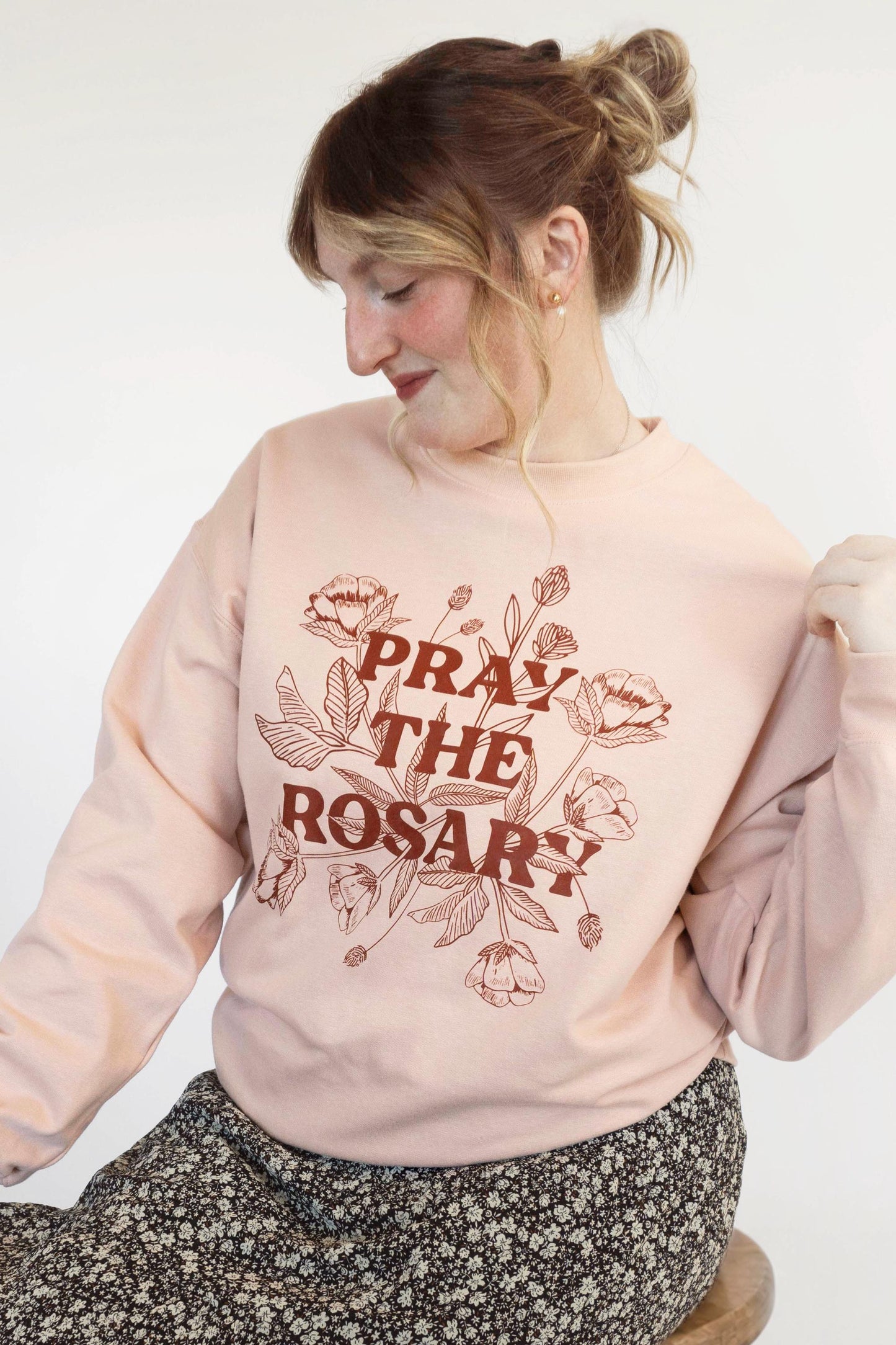 Pray the Rosary Crewneck Sweatshirt