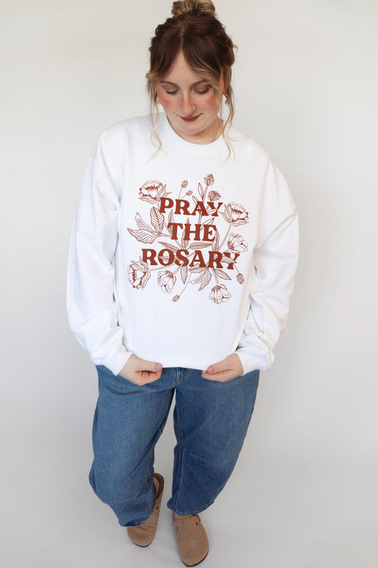 Pray the Rosary Crewneck Sweatshirt