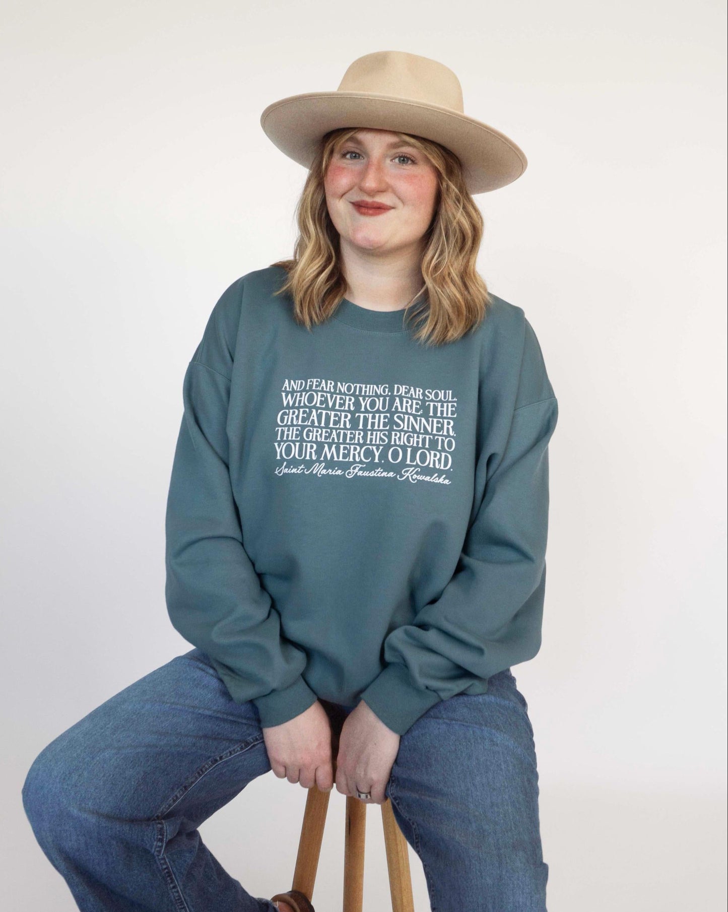 Saint Faustina Crewneck Sweatshirt