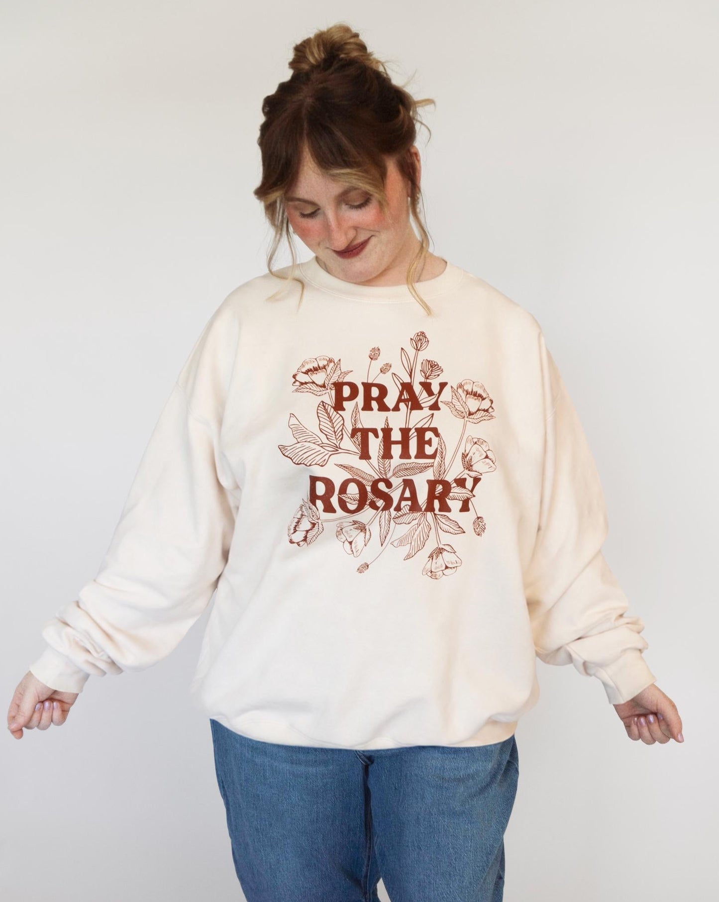 Pray the Rosary Crewneck Sweatshirt