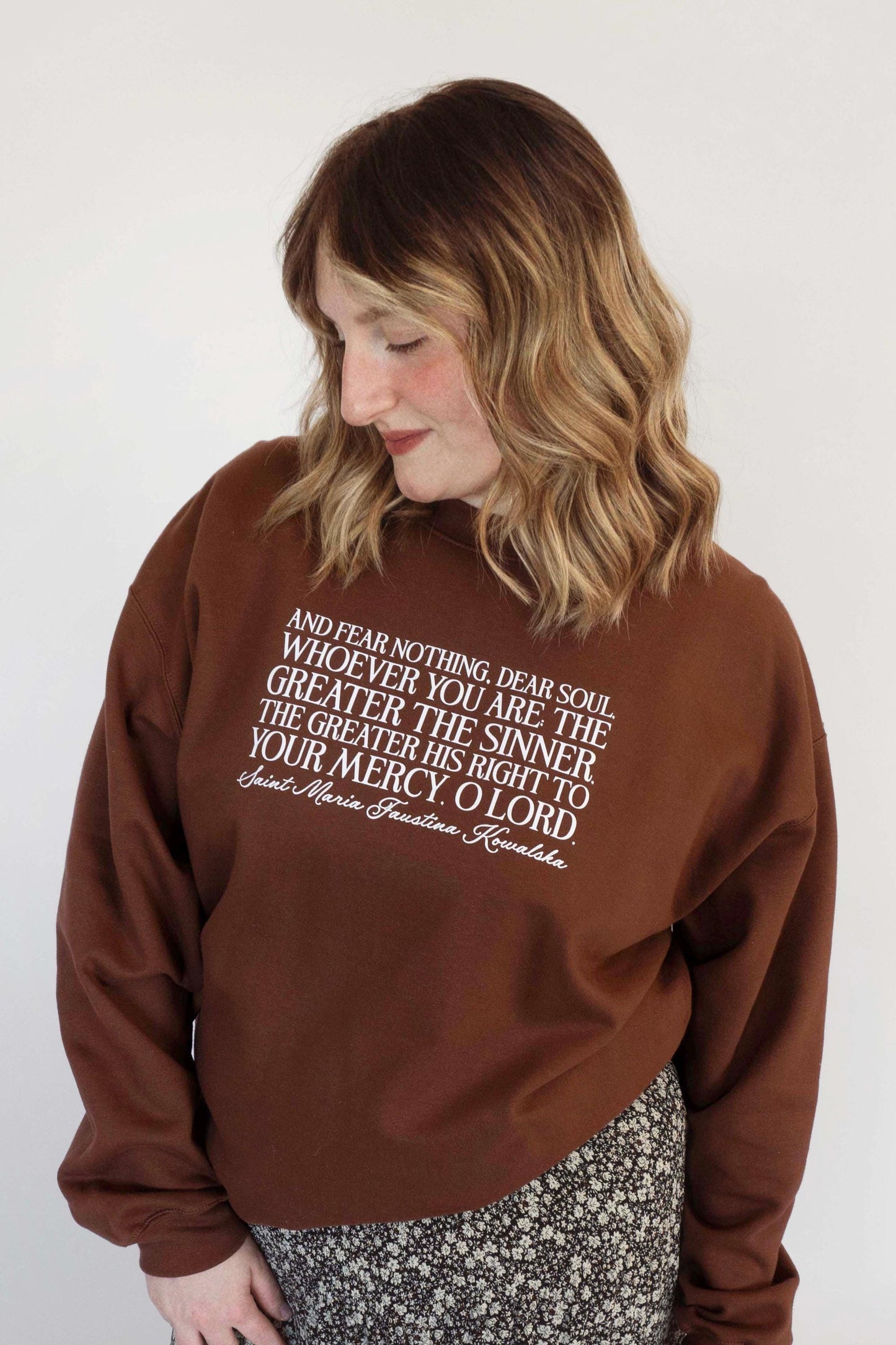 Saint Faustina Crewneck Sweatshirt