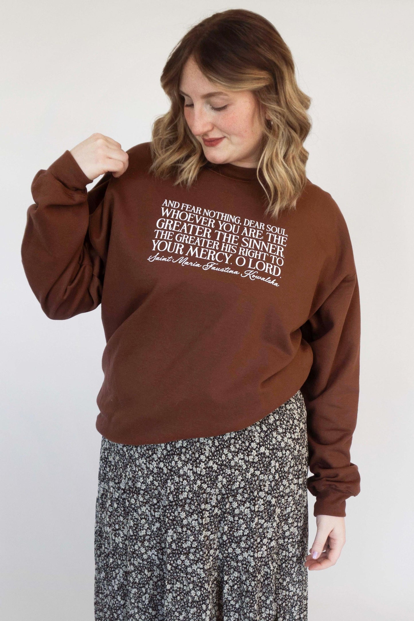 Saint Faustina Crewneck Sweatshirt