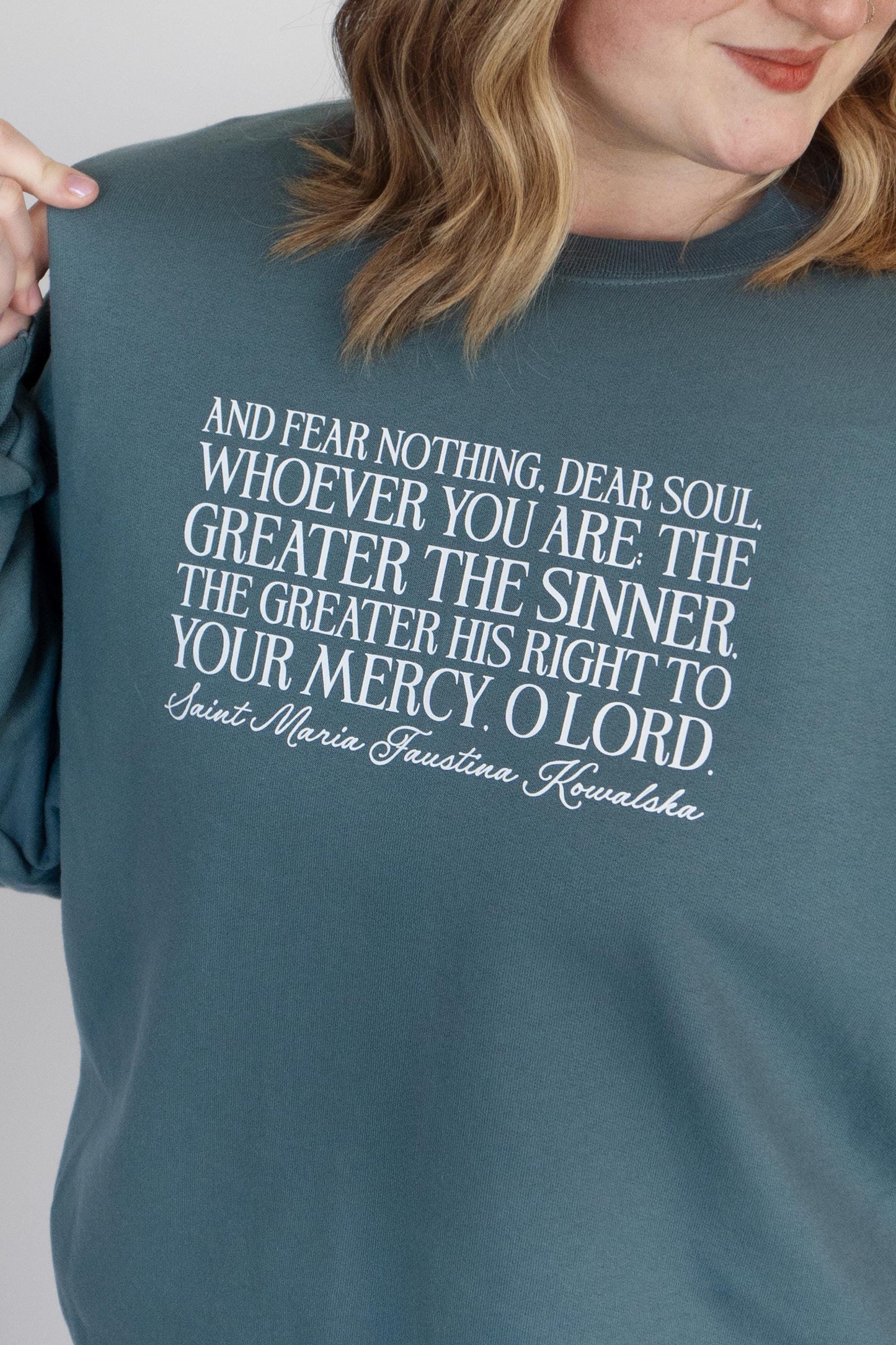 Saint Faustina Crewneck Sweatshirt