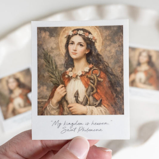 My kingdom is heaven - Saint Philomena | Catholic Vinyl Sticker